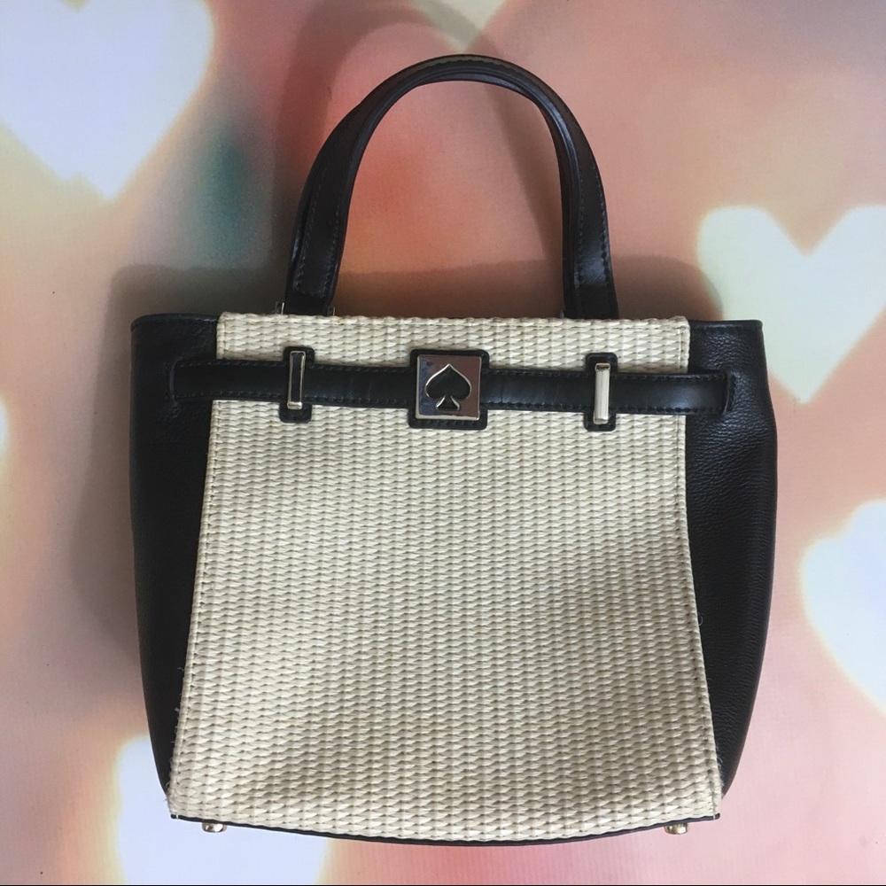 Kate Spade | Houston Street Straw Leo Bag